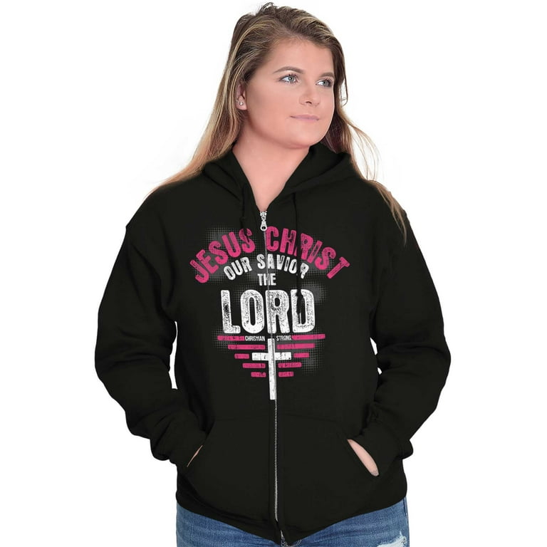 Jesus Christ fleece deals zip up hoodie