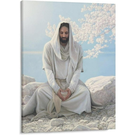 Jesus Christ Painting by Greg Olsen Painter Wall Art Poster Picture Frame Gifts Canvas Painting Poster Wall Art Decorative Prints Modern Decor 16x20inch(40x50cm)
