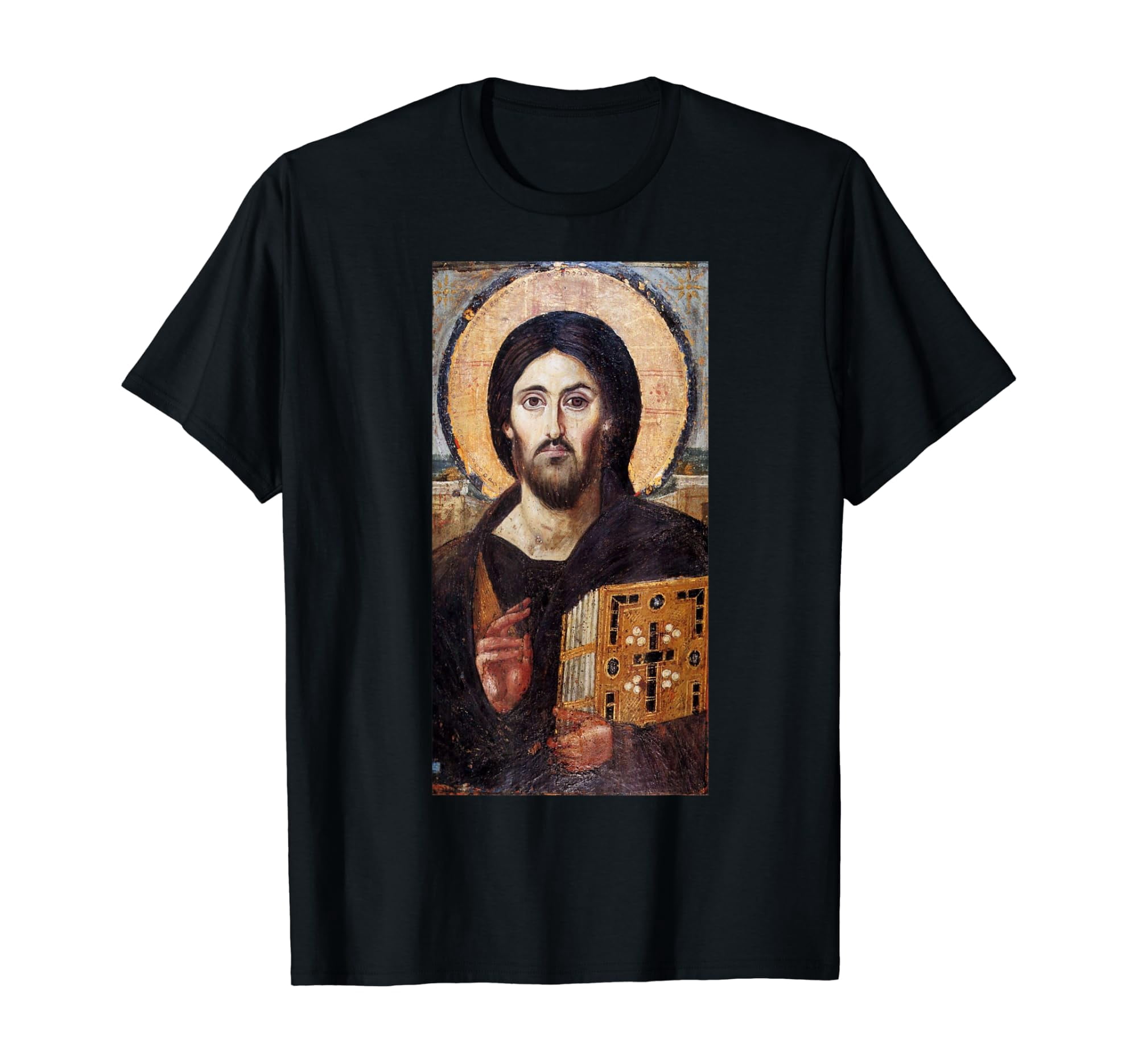 Jesus Christ Pantocrator Sinai Orthodox Christian Icon Gifts T-Shirt ...