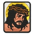 thumbnail image 1 of Jesus Christ Religious Christian Cross God Applique Multi-Color Embroidered Iron-On Patch - 3 Inch Medium, 1 of 5