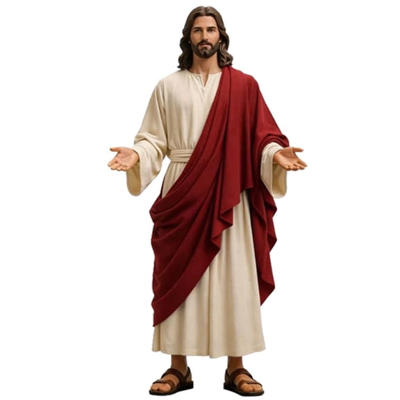 Jesus Christ Resin Statue, Religious Figurine With Open Arms For Home Decor & Gifts