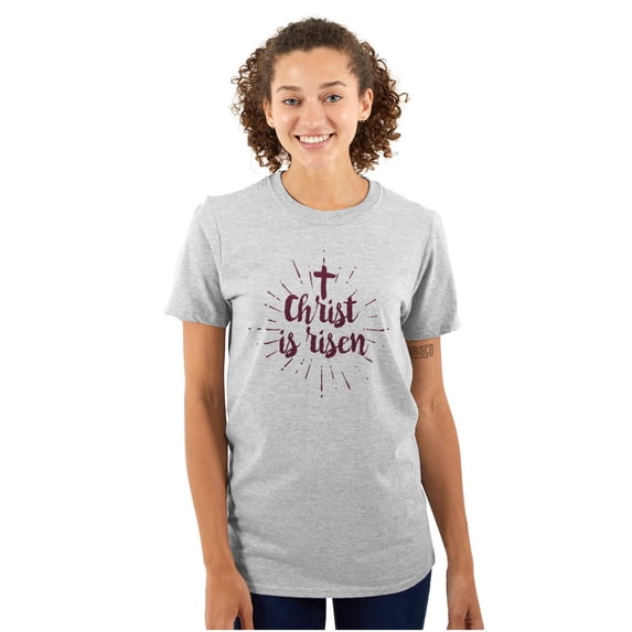 Jesus Christ Risen Easter Believe God Women's Plus Size Graphic Tee Brisco Brands 4X