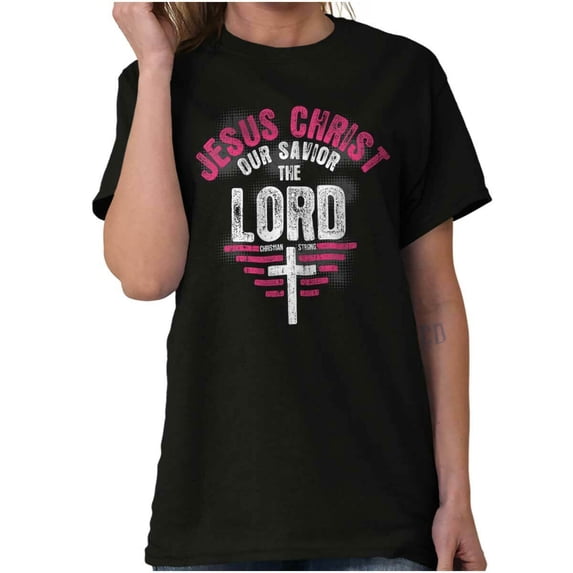 Jesus Christ Savior Lord Religious Short Sleeve Christian Classic Look ...