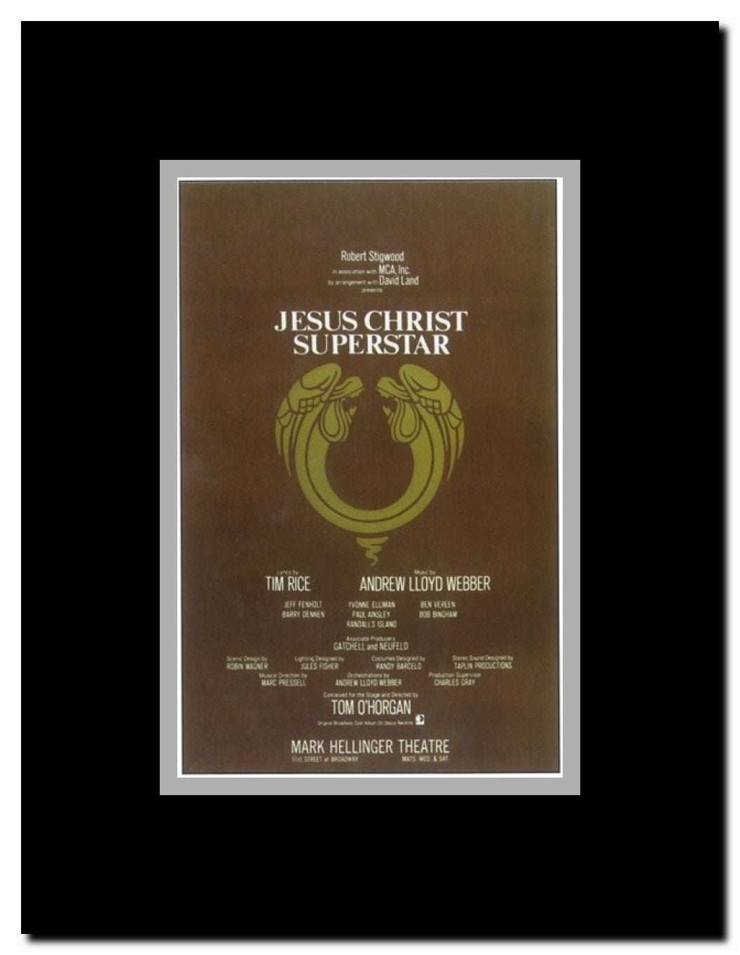 Jesus Christ Superstar (Broadway) Framed Movie Poster