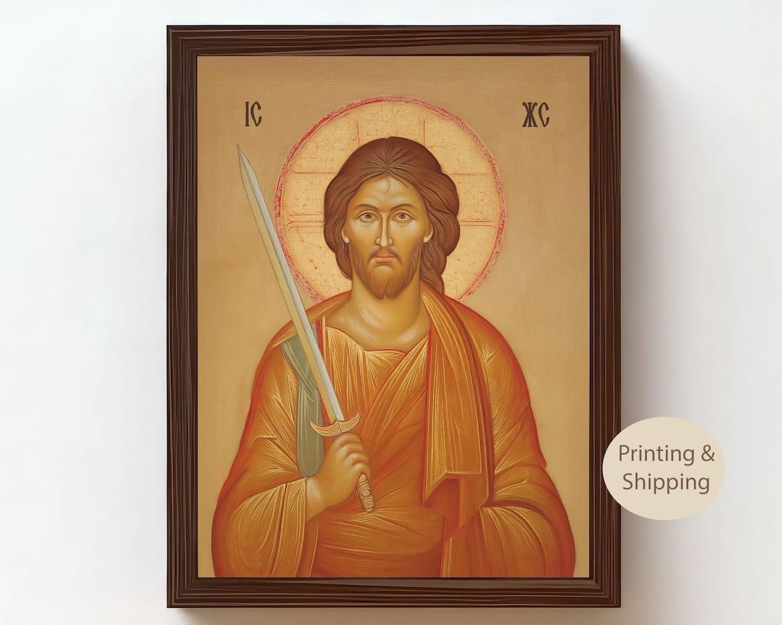 Jesus Christ The Savior Icon Byzantine Inspired Religious Decor ...