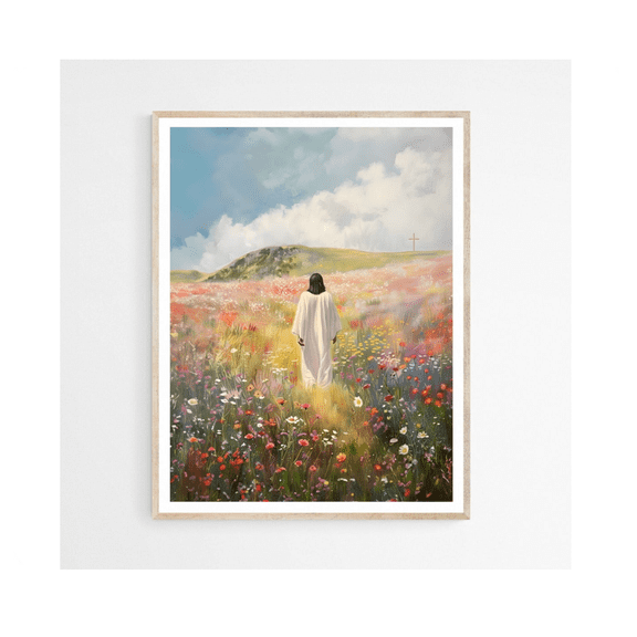 Jesus Christ Walking Come Follow Me Religious Wall Art Modern Bible Lds Decor Home Decor