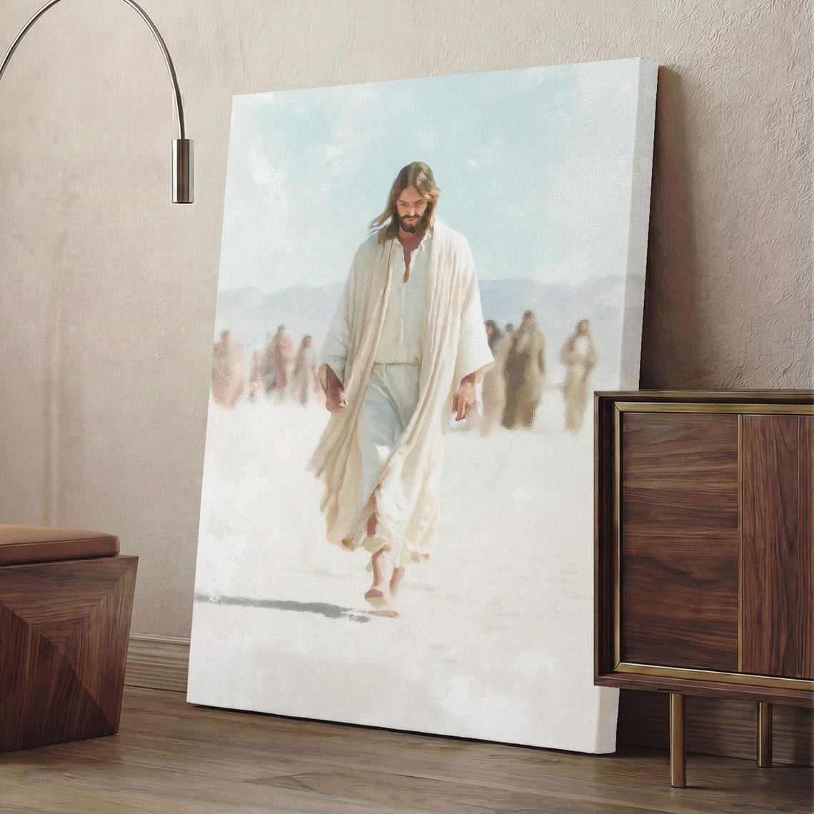 Jesus Christ Walking Print Christian Wall Art Savior Biblical Home ...