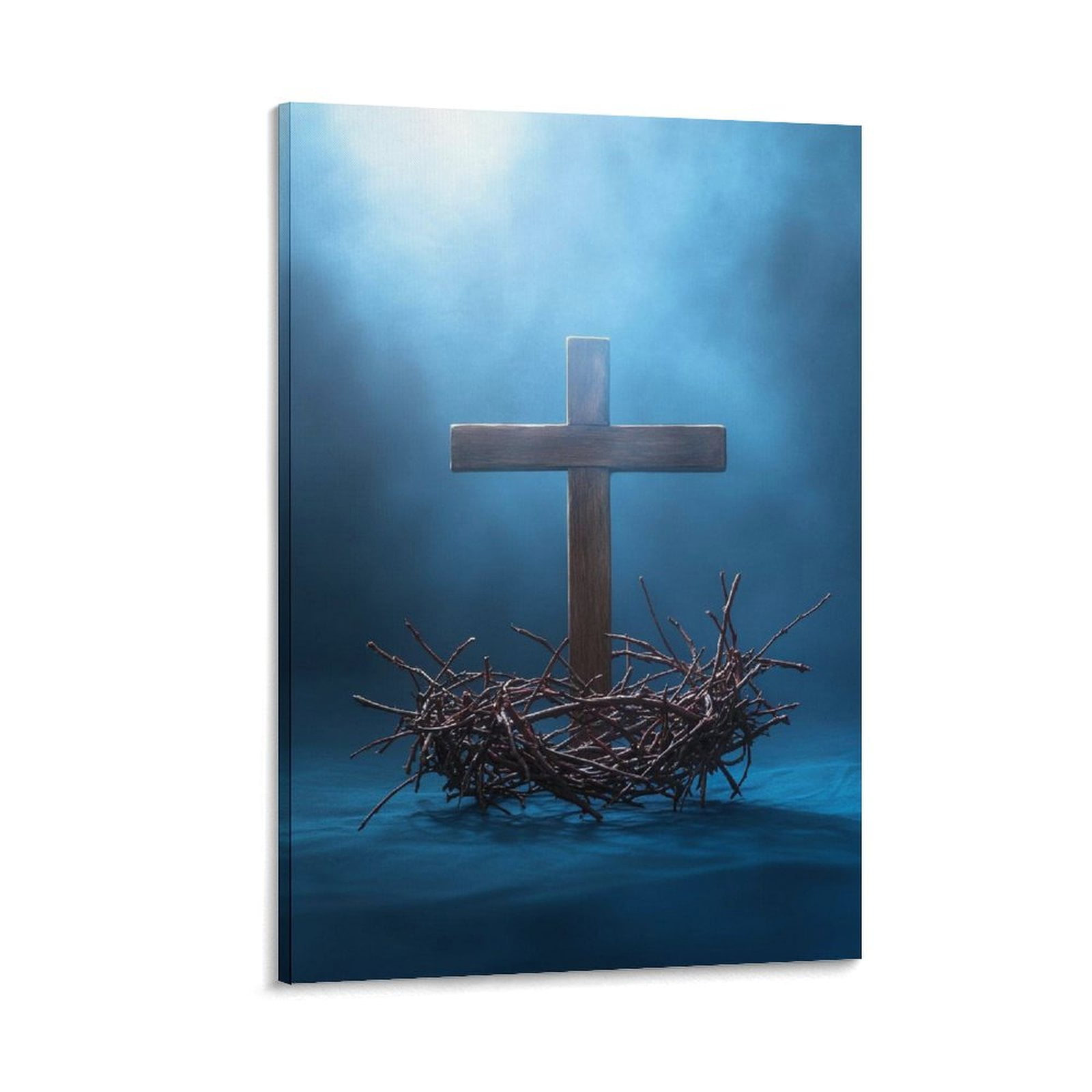 Tableau Canvas Couronne D'Épines Jésus Christ – Décoration Murale Prête à Cadrer