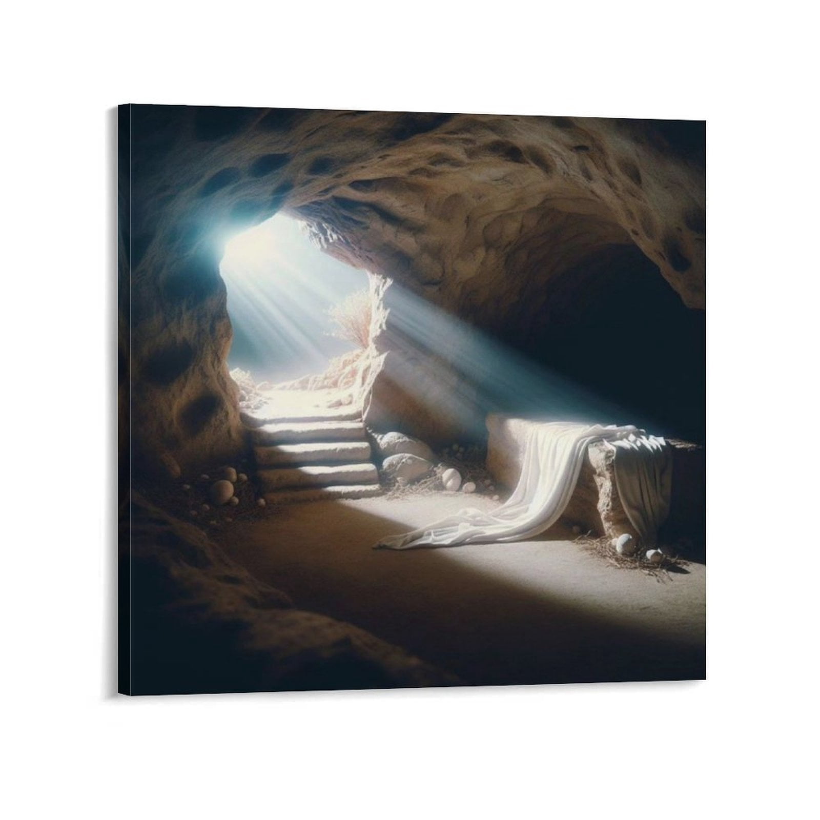 Jesus Christ Wall Art Empty Tomb Art Poster Jesus Resurrection Canvas ...