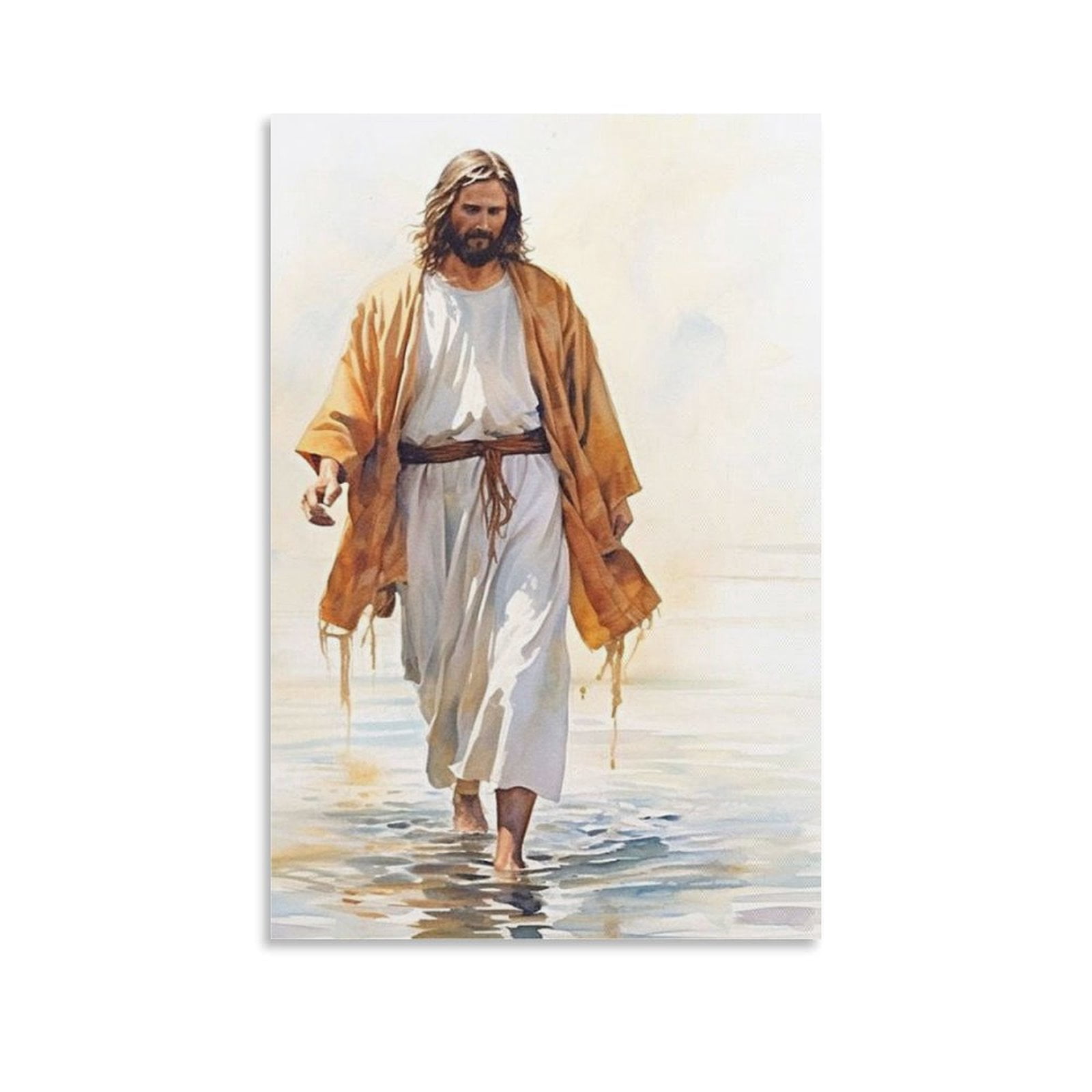 Jesus Christ Wall Art - Jesus Walking on Water Poster - Bible ...