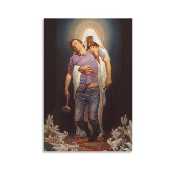 Jesus Christ Wall Art - Vigil And Forgiven Home Decor Poster Wall Art Hanging Picture Print Bedroom Decorative Painting Posters Room Aesthetic 24x36inch(60x90cm)