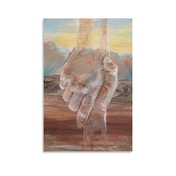 Jesus Christ Wall Decor - Hand of God - My Spiritual Support Vintage Canvas Painting Print Photo Art Painting Canvas Poster Home Decorative Bedroom Modern Decor Posters Gifts 20x30inch(50x75cm)