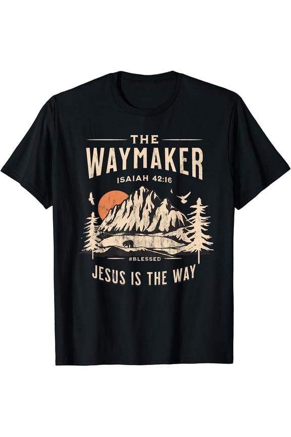 Jesus Christ Waymaker T-Shirt Black Medium