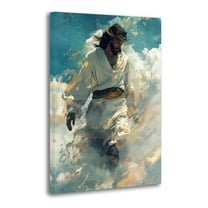 Jesus-Christ-in-Clouds Print Photo Art Painting Canvas Poster Home Decorative Bedroom Modern Decor Posters Gifts 24x36inch(60x90cm)