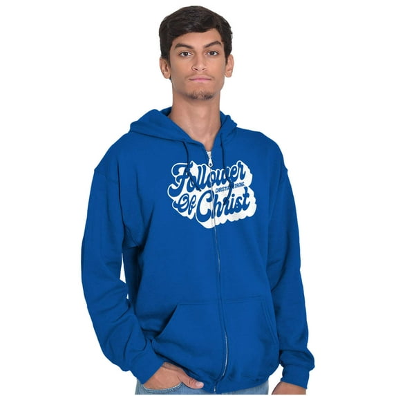 Jesus Christ is Lord God Christian Unisex Fleece Graphic Zip Up Hoodie Brisco Brands 4X