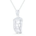 thumbnail image 1 of Jesus Christ's Head 29x14mm (1.1x0.6in) Hollow Pendant & Chain Necklace in .925 Sterling Silver, 1 of 1