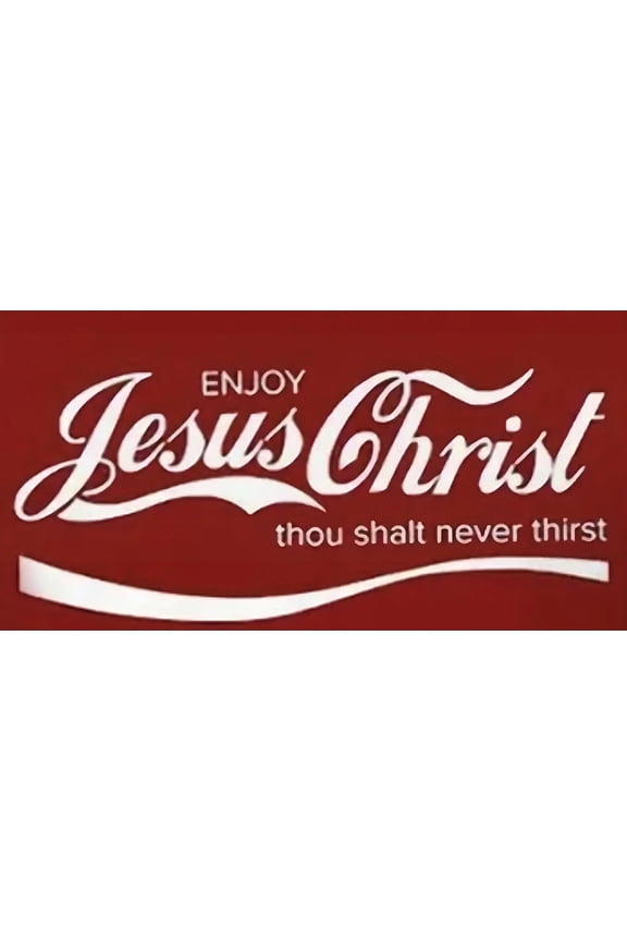 "Jesus Christ thou who never thrist" Car Decal, Christian Sticker Decal with Waterproof Weatherproof Durable