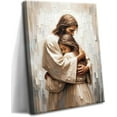 thumbnail image 1 of Jesus Christian Wall Art, Jesus Hugging Girl Canvas Paintings Prints Posters Wall Decor, Jesus Wall Art Christ Religious Decor for Church Office Living Room Inspiration Ready to Hang 12x16 in, 1 of 6