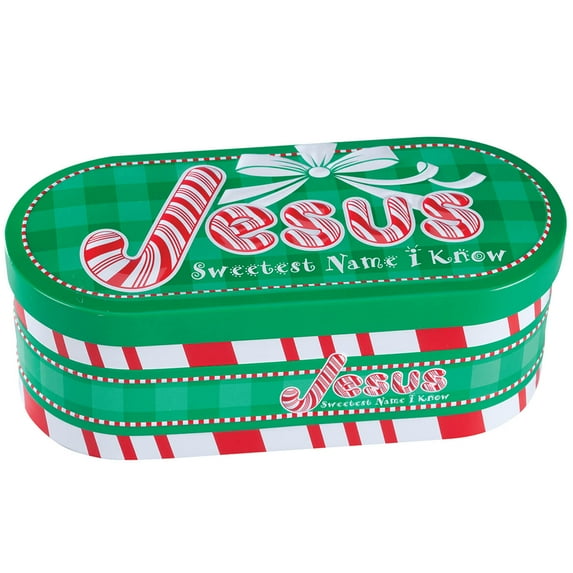 Jesus Christmas Candy Tin 4 oz.