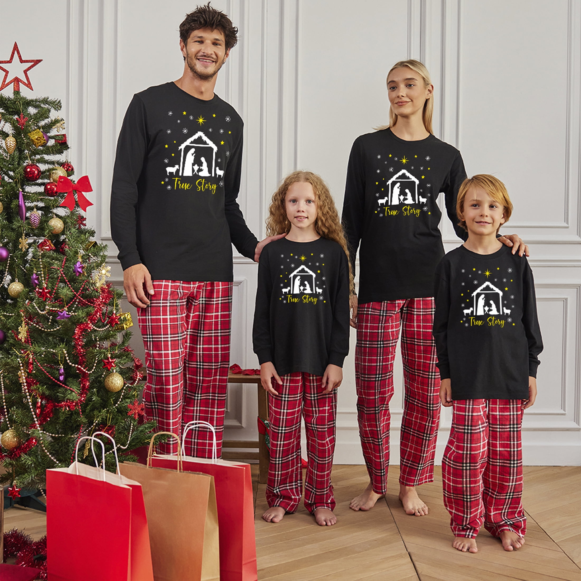 MDAI Family Christmas Matching Pajamas Set-Thin Fleece Classic Elk Plaid Family  Matching Xmas Pjs for Women/Men/Kids : : Clothing, Shoes &  Accessories