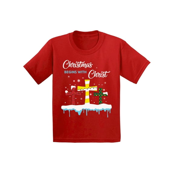 Jesus Christmas Shirt for Toddler Boys and Girls - Christian TShirt - Xmas Gift For Kids 2 3 4 5 6 Years Old