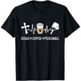 thumbnail image 1 of Jesus Coffee Pickleball Lover Christian Pickleball Player T-ShirtMen and women, Black T-shirt, size: Extra large, 1 of 4