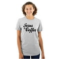 thumbnail image 1 of Jesus Coffee Religious Latte Lover Women's Graphic T Shirt Tees Brisco Brands X, 1 of 5