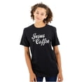 thumbnail image 1 of Jesus Coffee Religious Latte Lover Women's Graphic T Shirt Tees Brisco Brands X, 1 of 5