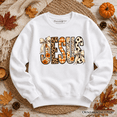 thumbnail image 1 of Jesus Coquette Fall Sweatshirt, Leopard Plaid Floral Christian Faith Sweater, 1 of 11