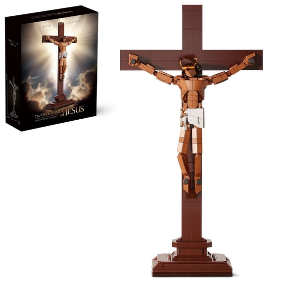 TLOEP Jesus Building Block Set, Christian Gifts for Baptism, Comfirmation, Father's Day