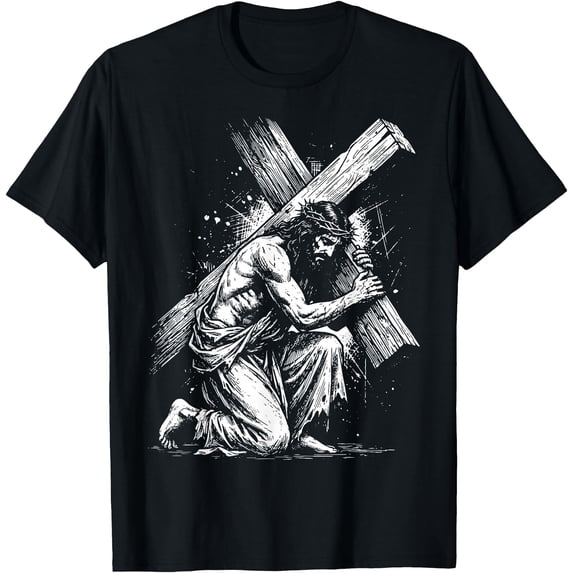 Cross Inames Jesus Cross Christian Religious T-Shirt - Walmart.com