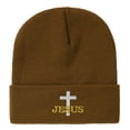 thumbnail image 1 of Soft and Comfortable Classic Black Jesus Cross Beanie One Size Cute Winter Hat for Women & Men Outdoor Activities, 1 of 5