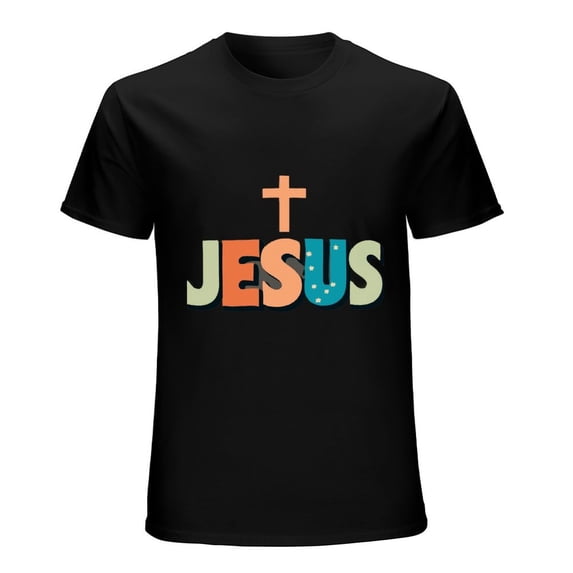 Jesus Cross Faith T-Shirt Men's Christian Religious Tee