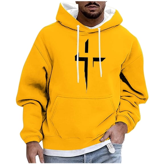 Jesus Cross Graphic Hoodies for Men Sherpa Pullover Sweatshirts Fleece Oversized Sweatshirt Big and Tall Fashion