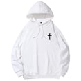 thumbnail image 1 of Jesus Cross Hoodie Christian Cross Religious Graphic Hoodie Long Sleeve Sweatshirts, 1 of 6