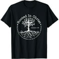 thumbnail image 1 of Jesus Cross Pray Bible Verse Christian Rooted In Christ T-Shirt, 1 of 4