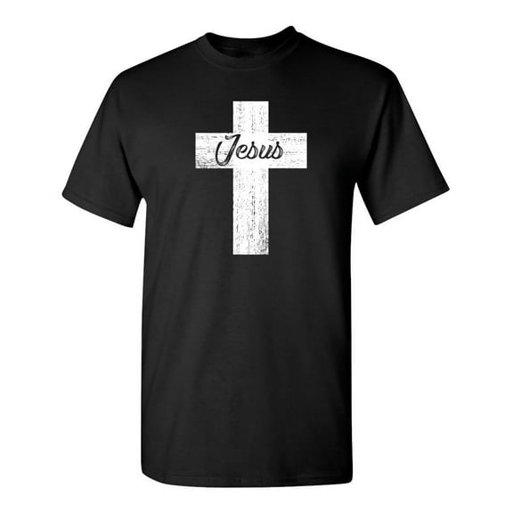 Jesus Cross Sarcastic Humor Graphic Novelty Super Soft Ring Spun Funny T Shirt