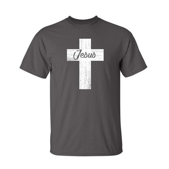 Jesus Cross Sarcastic Humor Graphic Novelty Super Soft Ring Spun Funny T Shirt