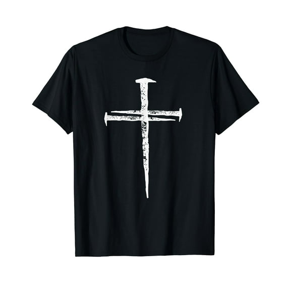 Jesus Cross Three Nails Christian Vintage T-Shirt
