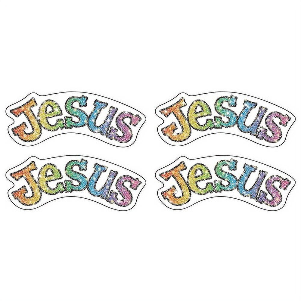 Jesus Dazzle Stickers