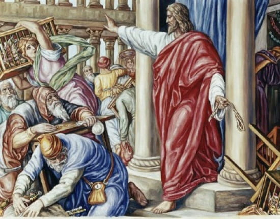 Jesus Drives Them out of the Temple Julius Schnorr von Carolsfeld (1794-1872 German) Canvas Art - Julius Schnorr von Carolsfeld (18 x 24)