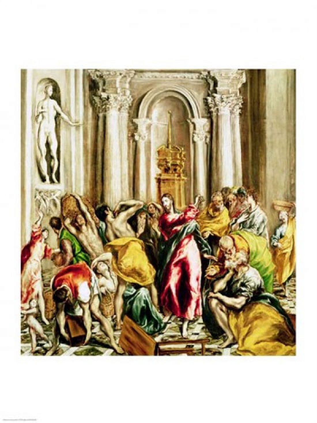 Jesus Driving the Merchants from the Temple Canvas Art - El Greco (18 x 24)