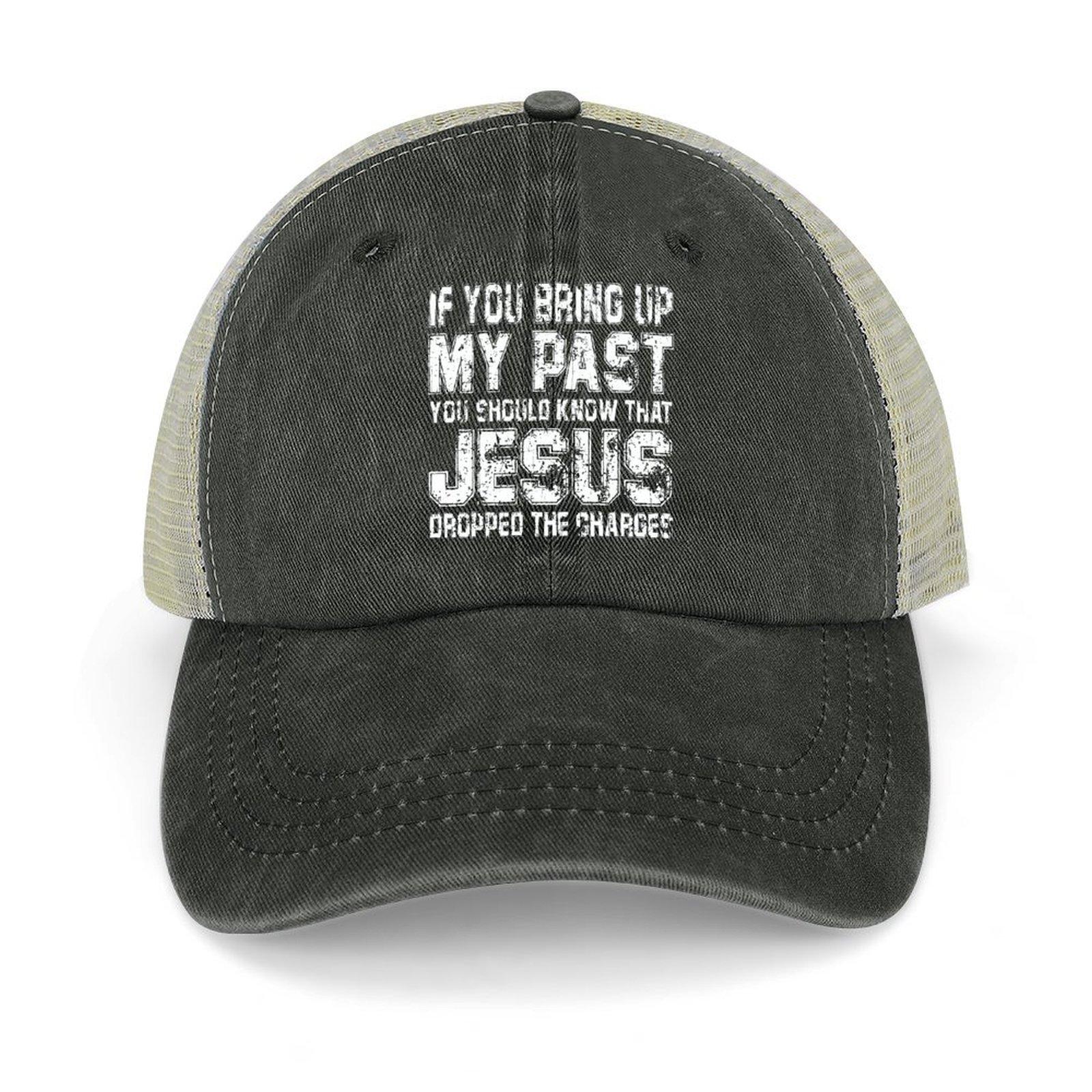 Jesus Dropped The Charges Black Baseball Cap for Men Women, Adjustable ...