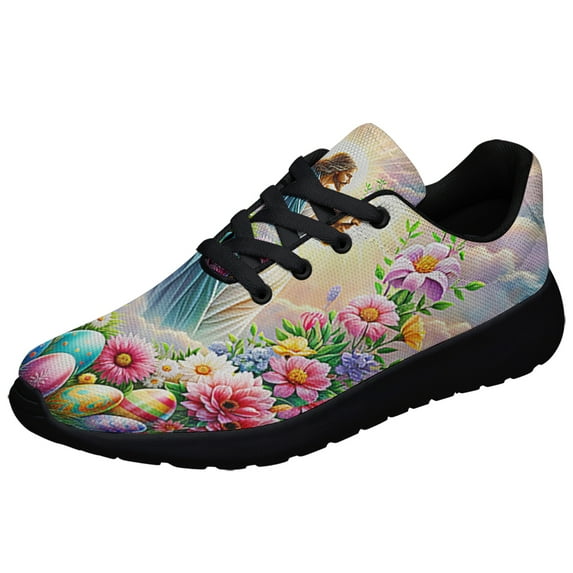 Jesus EaStr Day Resurrection of Jesus Shoes Sneakers Black Size 8.5