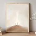 thumbnail image 1 of Jesus Embracing Man Poster Wall Art for Uplifting and Comforting Home Decor #3, Unframed Canvas Size 24x36, 1 of 4
