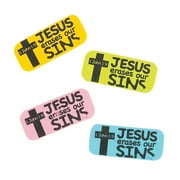 Jesus Erases Our Sins Eraser - Stationery - 24 Pieces