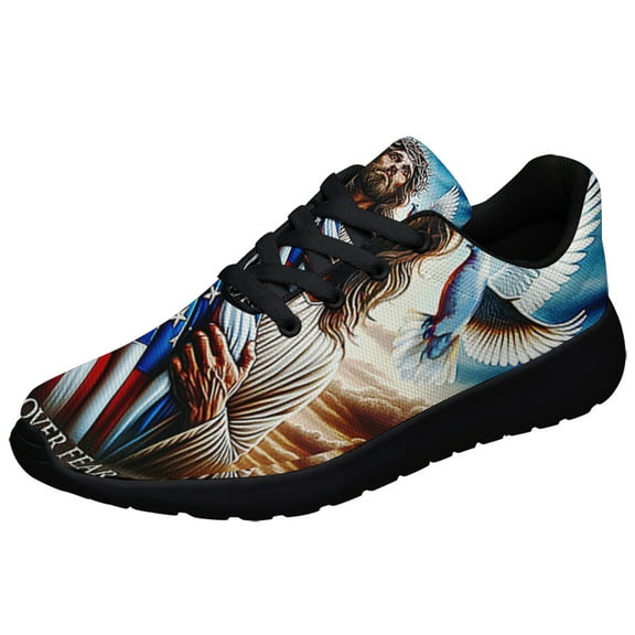 Jesus Faith Of Fear Shoes Sneakers Black Size 3.5