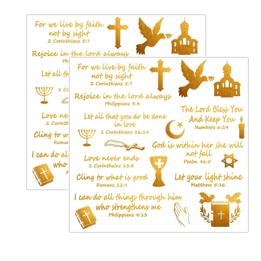 Jesus Faith Stickers Rub On Transfers Stickers Bible Verse Motivational