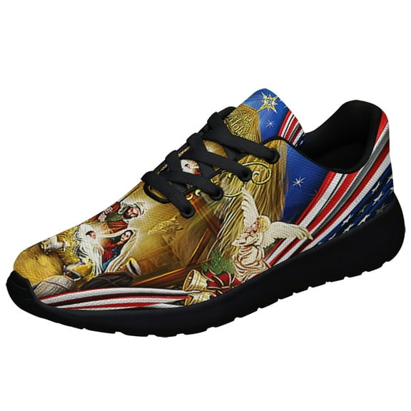 Jesus Family O holy night Jesus ChriStas Shoes Sneakers Black Size 3.5