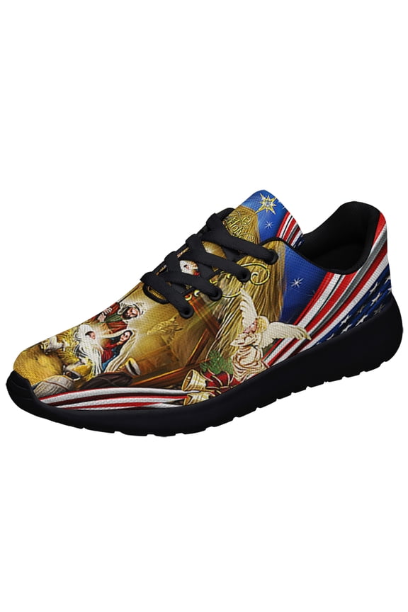 Jesus Family O holy night Jesus ChriStas Shoes Sneakers Black Size 9.5